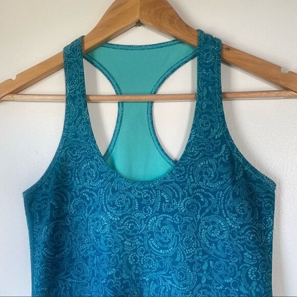 Lululemon Cool Racerback Teal Manifesto tank - Picture 7 of 11
